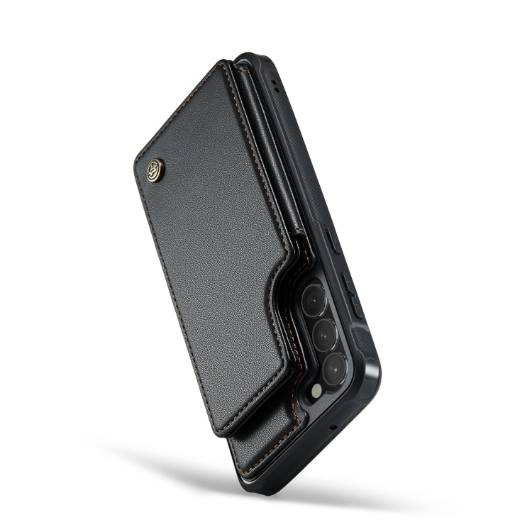 For Samsung Galaxy S23 5G CaseMe C22 Card Slots Holder RFID Anti-theft Phone Case(Black) - Galaxy S23 5G Cases by CaseMe | Online Shopping South Africa | PMC Jewellery | Buy Now Pay Later Mobicred