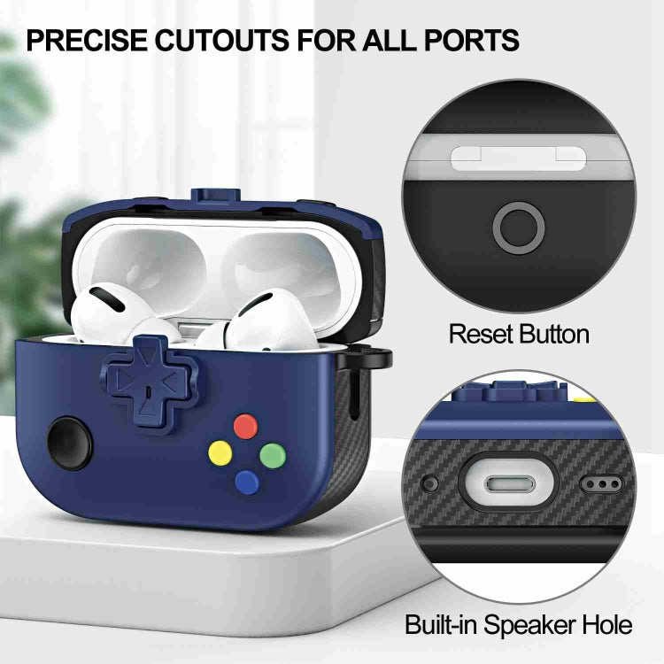 For AirPods 2 / 1 Game Console Shape Wireless Earphones Protective Case(Black) - For AirPods 1/2 by PMC Jewellery | Online Shopping South Africa | PMC Jewellery | Buy Now Pay Later Mobicred