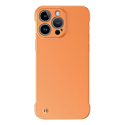 For iPhone 15 Pro Frameless Metallic Paint Hybrid PC Phone Case(Orange) - iPhone 15 Pro Cases by PMC Jewellery | Online Shopping South Africa | PMC Jewellery | Buy Now Pay Later Mobicred