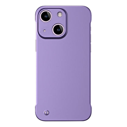 For iPhone 15 Frameless Metallic Paint Hybrid PC Phone Case(Deep Purple) - iPhone 15 Cases by PMC Jewellery | Online Shopping South Africa | PMC Jewellery | Buy Now Pay Later Mobicred