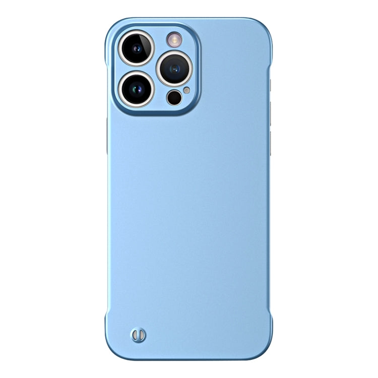 For iPhone 14 Pro Frameless Metallic Paint Hybrid PC Phone Case(Sierra Blue) - iPhone 14 Pro Cases by PMC Jewellery | Online Shopping South Africa | PMC Jewellery | Buy Now Pay Later Mobicred