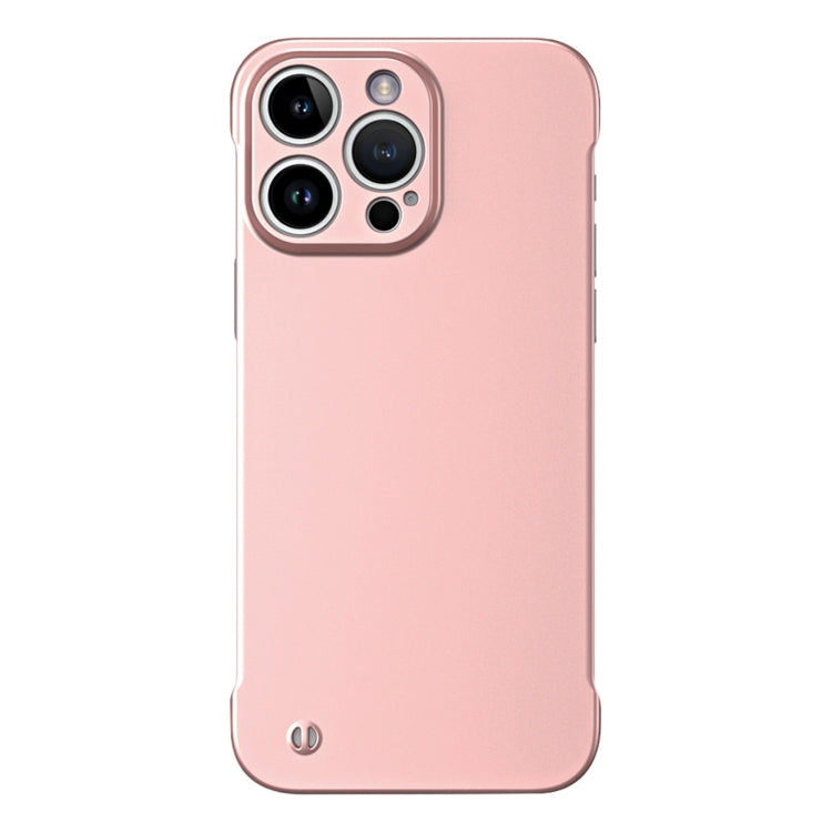 For iPhone 11 Pro Max Frameless Metallic Paint Hybrid PC Phone Case(Rose Gold) - iPhone 11 Pro Max Cases by PMC Jewellery | Online Shopping South Africa | PMC Jewellery | Buy Now Pay Later Mobicred