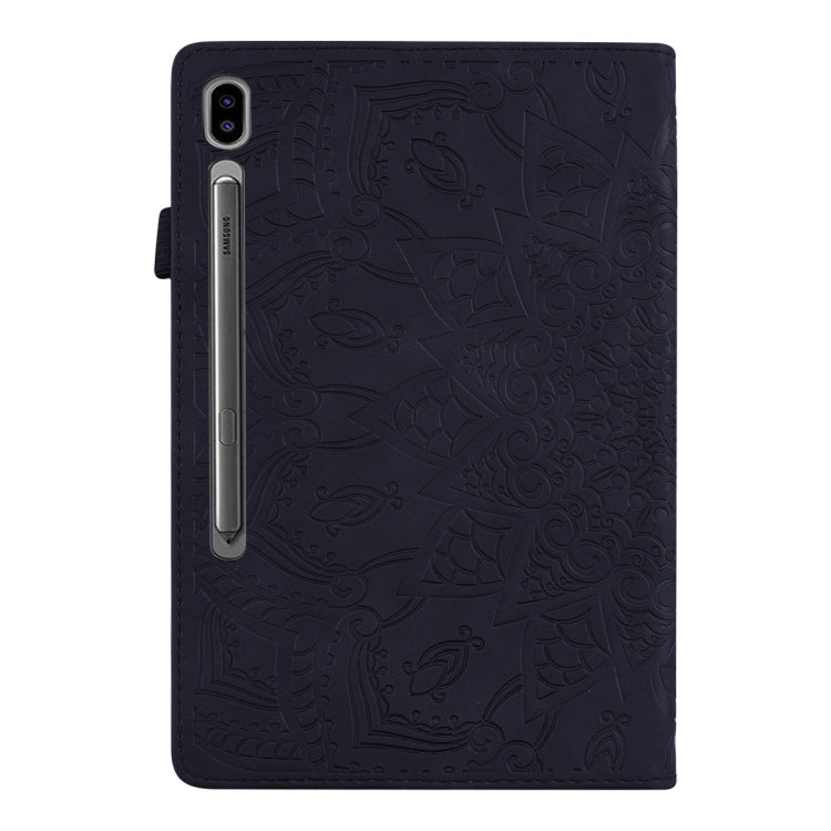 For Samsung Galaxy Tab S9 Ultra Calf Texture Embossed Leather Tablet Case(Black) - Galaxy Tab S9 Ultra Cases by PMC Jewellery | Online Shopping South Africa | PMC Jewellery | Buy Now Pay Later Mobicred