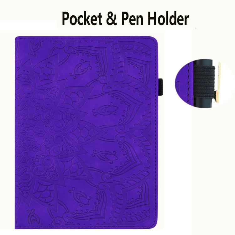 For Samsung Galaxy Tab S9 Ultra Calf Texture Embossed Leather Tablet Case(Purple) - Galaxy Tab S9 Ultra Cases by PMC Jewellery | Online Shopping South Africa | PMC Jewellery | Buy Now Pay Later Mobicred