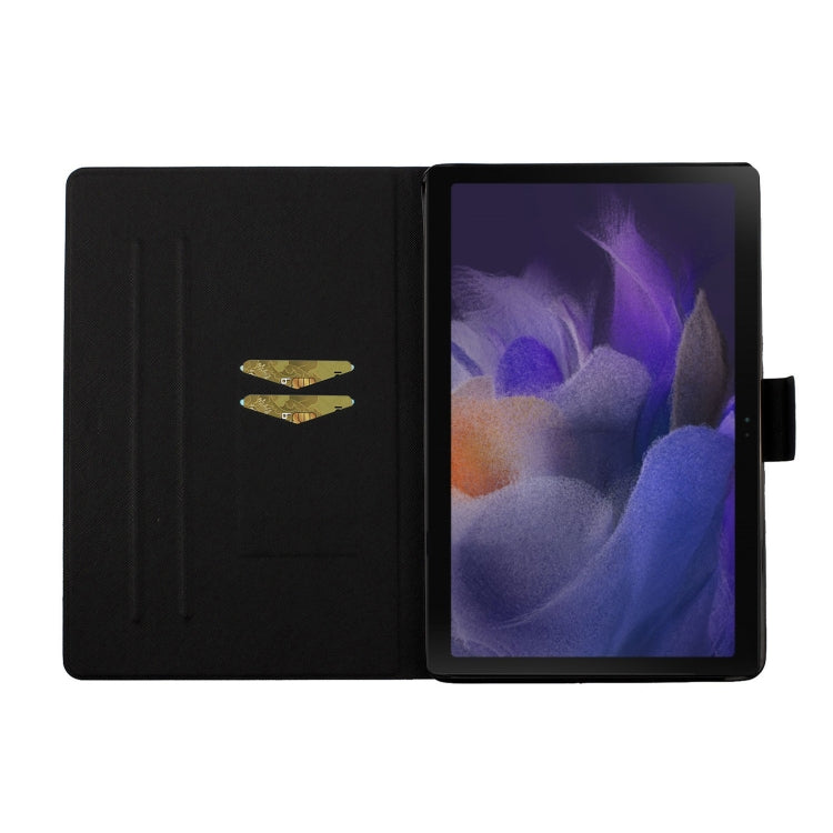 For Samsung Galaxy Tab A9+ Flower Pattern Horizontal Flip PU Tablet Case with Sleep / Wake-up Function(Small Daisies) - Galaxy Tab A9+ by PMC Jewellery | Online Shopping South Africa | PMC Jewellery