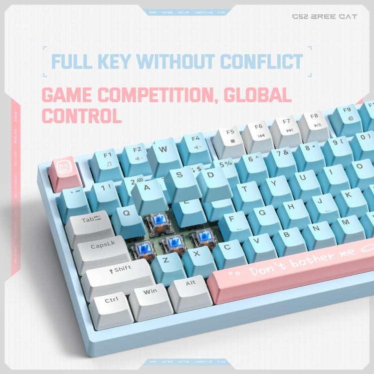 ONIKUMA G52 82 Keys RGB Lighting Wired Mechanical Keyboard, Type:Blue Switch(Black) - Wired Keyboard by ONIKUMA | Online Shopping South Africa | PMC Jewellery | Buy Now Pay Later Mobicred