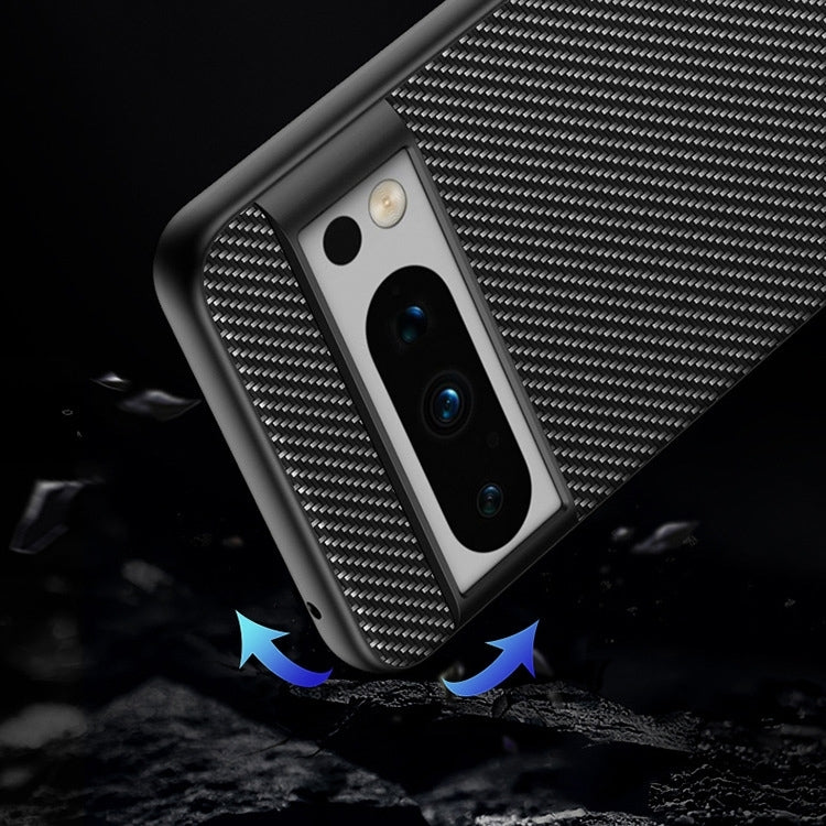 For Google Pixel 9 Ultra-thin Carbon Fiber Texture Printing Phone Case(Gold) - Google Cases by PMC TechLife | Online Shopping South Africa | PMC TechLife | Buy Now Pay Later Mobicred