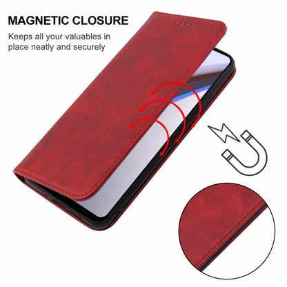 For vivo iQOO 12 Magnetic Closure Leather Phone Case(Red) - iQOO 12 Cases by PMC Jewellery | Online Shopping South Africa | PMC Jewellery | Buy Now Pay Later Mobicred