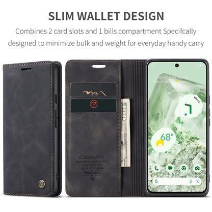 For Google Pixel 8A CaseMe 013 Multifunctional Horizontal Flip Leather Phone Case(Black) - Google Cases by CaseMe | Online Shopping South Africa | PMC Jewellery | Buy Now Pay Later Mobicred