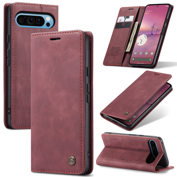 For Google Pixel 9 Pro XL CaseMe 013 Multifunctional Horizontal Flip Leather Phone Case(Wine Red) - Google Cases by CaseMe | Online Shopping South Africa | PMC Jewellery | Buy Now Pay Later Mobicred