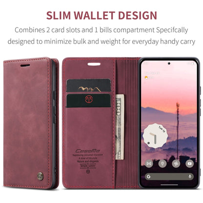 For Google Pixel 9 / 9 Pro CaseMe 013 Multifunctional Horizontal Flip Leather Phone Case(Wine Red) - Google Cases by CaseMe | Online Shopping South Africa | PMC Jewellery | Buy Now Pay Later Mobicred