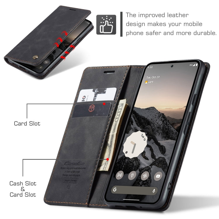 For Google Pixel 9 / 9 Pro CaseMe 013 Multifunctional Horizontal Flip Leather Phone Case(Black) - Google Cases by CaseMe | Online Shopping South Africa | PMC Jewellery | Buy Now Pay Later Mobicred