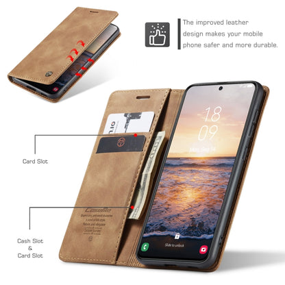 For Samsung Galaxy S24 5G CaseMe 013 Multifunctional Horizontal Flip Leather Phone Case(Brown) - Galaxy S24 5G Cases by CaseMe | Online Shopping South Africa | PMC Jewellery | Buy Now Pay Later Mobicred