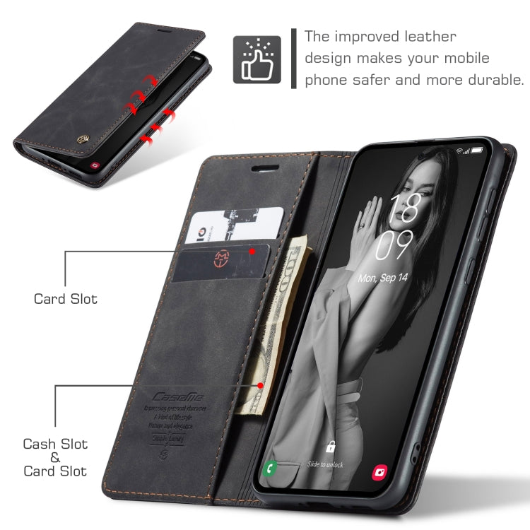 For Samsung Galaxy A35 5G CaseMe 013 Multifunctional Horizontal Flip Leather Phone Case(Black) - Galaxy Phone Cases by CaseMe | Online Shopping South Africa | PMC Jewellery | Buy Now Pay Later Mobicred