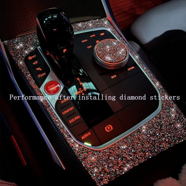For Ford Mustang 2009-2013 Car Water Cup Storage Box Panel Diamond Decoration Sticker, Left Hand Drive - Car Interior Mouldings by PMC TechLife | Online Shopping South Africa | PMC TechLife | Buy Now Pay Later Mobicred
