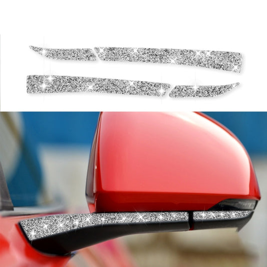 For Ford Mustang 2015-2020 4pcs Car Rearview Mirror Diamond Decoration Sticker, Left and Right Drive - Car Interior Mouldings by PMC Jewellery | Online Shopping South Africa | PMC Jewellery | Buy Now Pay Later Mobicred