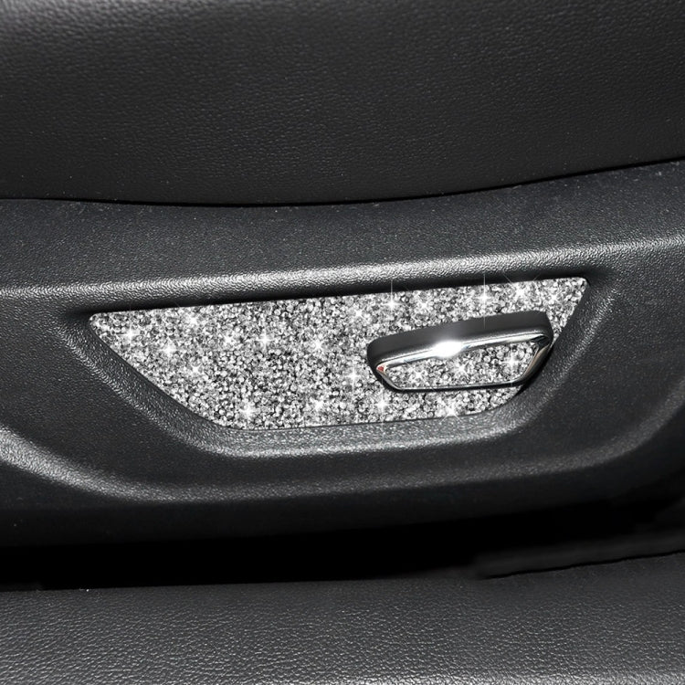 For Ford Mustang 2015-2020 Car Seat Adjustment Button Diamond Decoration Sticker, Left Drive - Car Interior Mouldings by PMC TechLife | Online Shopping South Africa | PMC TechLife | Buy Now Pay Later Mobicred