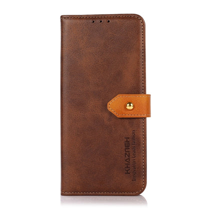 For Google Pixel 9 KHAZNEH Dual-color Cowhide Texture Flip Leather Phone Case(Brown) - Google Cases by PMC Jewellery | Online Shopping South Africa | PMC Jewellery | Buy Now Pay Later Mobicred