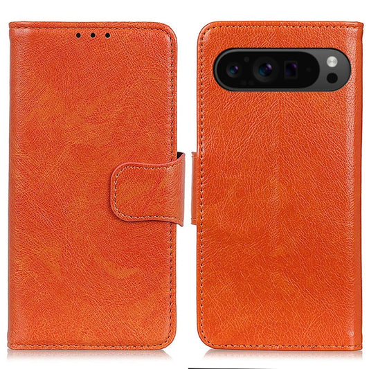 For Google Pixel 9 Pro Nappa Texture Horizontal Flip Leather Phone Case(Orange) - Google Cases by PMC Jewellery | Online Shopping South Africa | PMC Jewellery | Buy Now Pay Later Mobicred