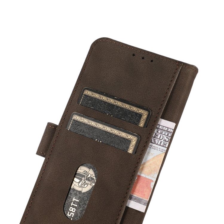 For Google Pixel 9 KHAZNEH Matte Texture Leather Phone Case(Brown) - Google Cases by PMC Jewellery | Online Shopping South Africa | PMC Jewellery | Buy Now Pay Later Mobicred