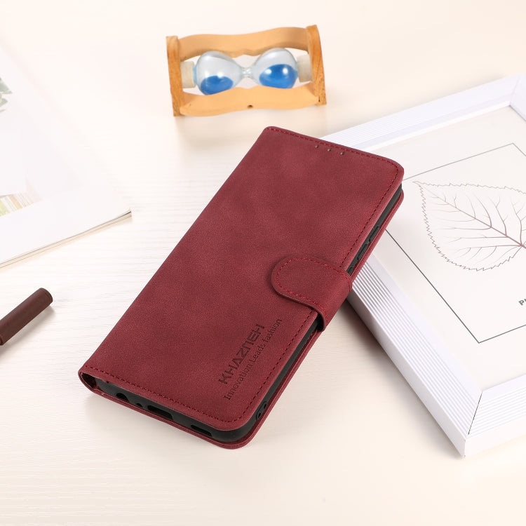 For Google Pixel 9 KHAZNEH Matte Texture Leather Phone Case(Red) - Google Cases by PMC TechLife | Online Shopping South Africa | PMC TechLife | Buy Now Pay Later Mobicred