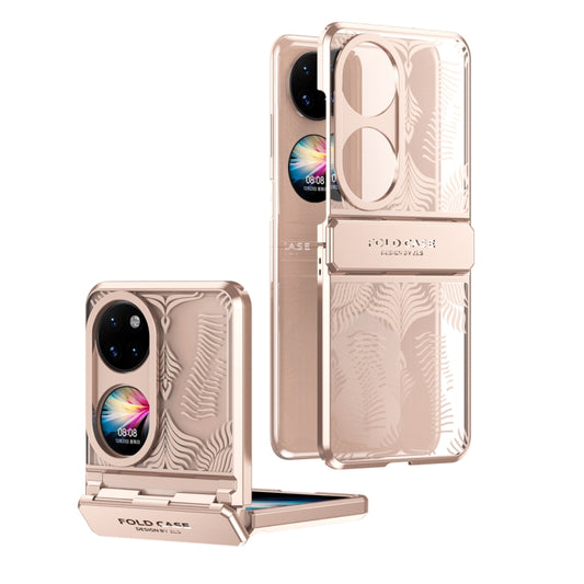 For Huawei P50 Pocket Angel Wings Electroplated Frosted Phone Case(Rose Gold) - Huawei Cases by PMC Jewellery | Online Shopping South Africa | PMC Jewellery | Buy Now Pay Later Mobicred