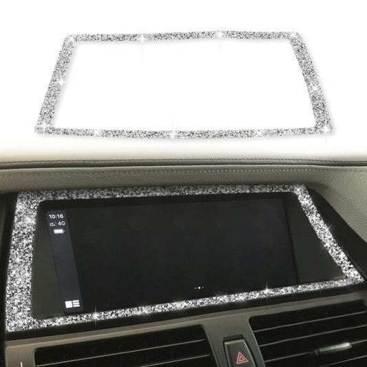 For BMW X5 E70 / X6 E71 2008-2013 Car Navigation Frame Diamond Decoration Sticker, Left and Right Drive - Car Interior Mouldings by PMC Jewellery | Online Shopping South Africa | PMC Jewellery | Buy Now Pay Later Mobicred