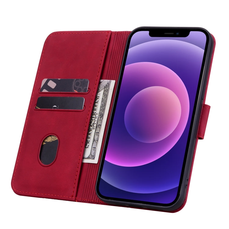 For iPhone 16 Plus Business Diamond Buckle Leather Phone Case with Lanyard(Wine Red) - free shipping - PMC TechLife - Order now!