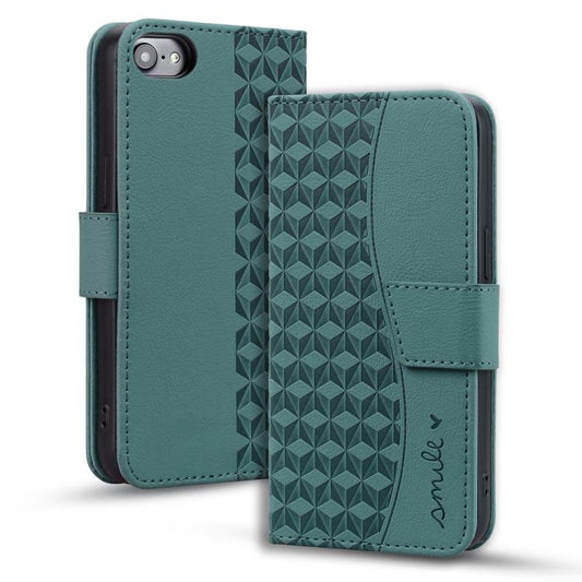 For iPhone 16e Business Diamond Buckle Leather Phone Case with Lanyard(Green) - iPhone 16e Cases by PMC Jewellery | Online Shopping South Africa | PMC Jewellery | Buy Now Pay Later Mobicred