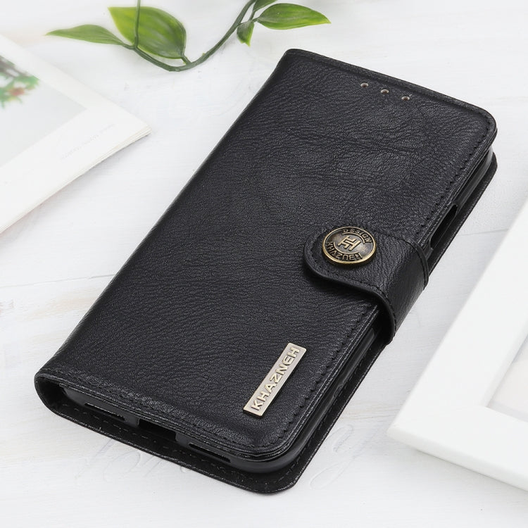 For Google Pixel 9 KHAZNEH Cowhide Texture Horizontal Flip Leather Phone Case(Black) - Google Cases by PMC Jewellery | Online Shopping South Africa | PMC Jewellery | Buy Now Pay Later Mobicred