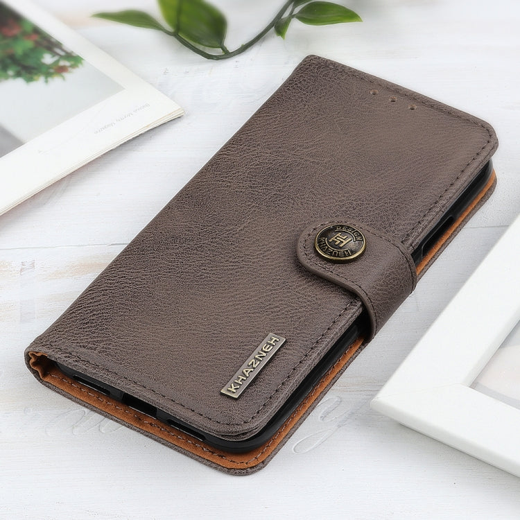For Google Pixel 10 Pro / 9 Pro KHAZNEH Cowhide Texture Horizontal Flip Leather Phone Case(Khaki) - free shipping - PMC TechLife - Order now!