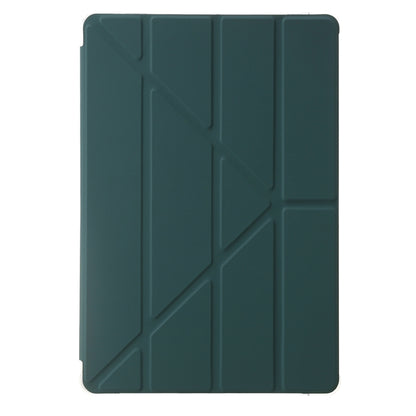 For Samsung Galaxy Tab S10+ / S9+ Clear Acrylic Deformation Leather Tablet Case(Deep Green) - Tab S10+ Cases by PMC Jewellery | Online Shopping South Africa | PMC Jewellery | Buy Now Pay Later Mobicred