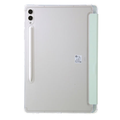 For Samsung Galaxy Tab S9 FE+ Clear Acrylic Deformation Leather Tablet Case(Green) - Galaxy Tab S9 FE+ by PMC Jewellery | Online Shopping South Africa | PMC Jewellery