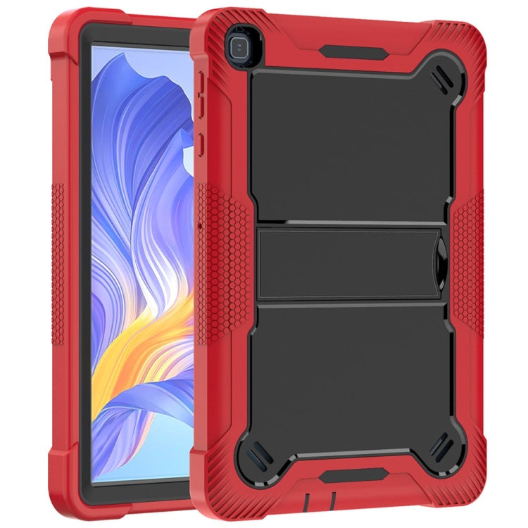 For Honor Pad X8 Shockproof Silicone Hybrid PC Tablet Case with Holder(Black + Red) - Honor by PMC TechLife | Online Shopping South Africa | PMC TechLife | Buy Now Pay Later Mobicred