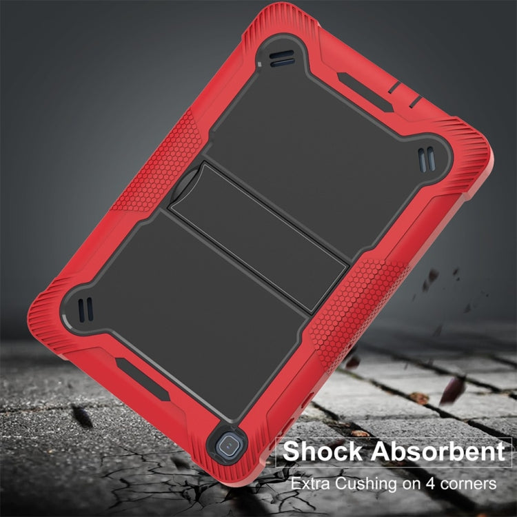 For Honor Pad X8 Shockproof Silicone Hybrid PC Tablet Case with Holder(Black + Red) - Honor by PMC TechLife | Online Shopping South Africa | PMC TechLife | Buy Now Pay Later Mobicred