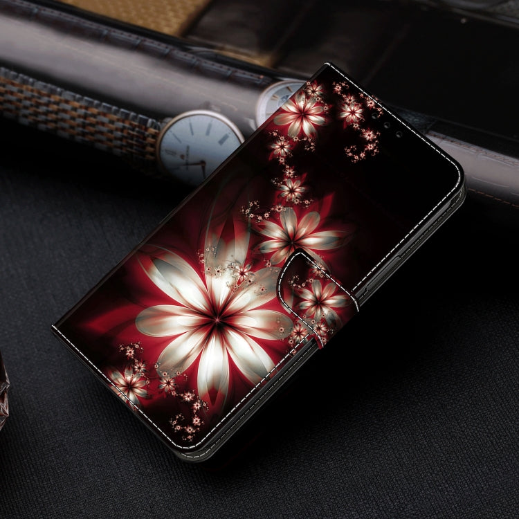 For Motorola Moto G04 Crystal 3D Shockproof Protective Leather Phone Case(Fantastic Flower) - Motorola Cases by PMC TechLife | Online Shopping South Africa | PMC TechLife | Buy Now Pay Later Mobicred