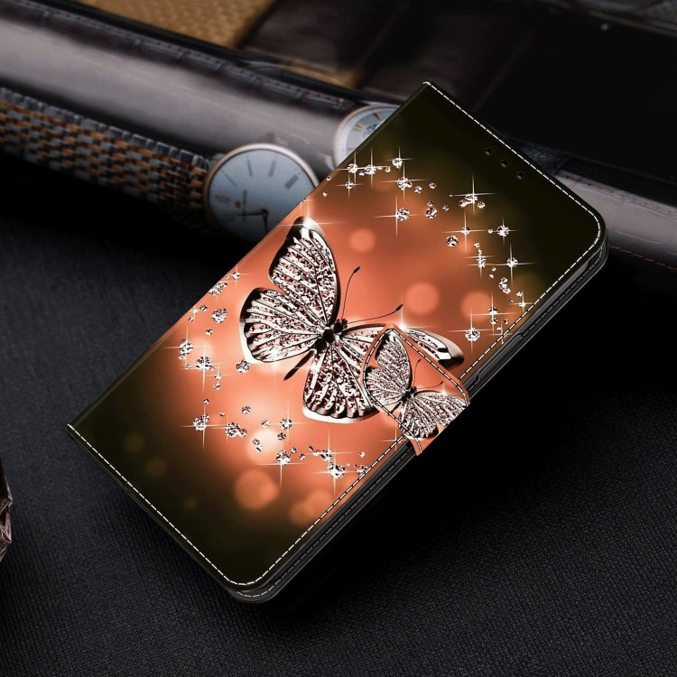 For Motorola Moto G04 Crystal 3D Shockproof Protective Leather Phone Case(Crystal Butterfly) - Motorola Cases by PMC TechLife | Online Shopping South Africa | PMC TechLife | Buy Now Pay Later Mobicred
