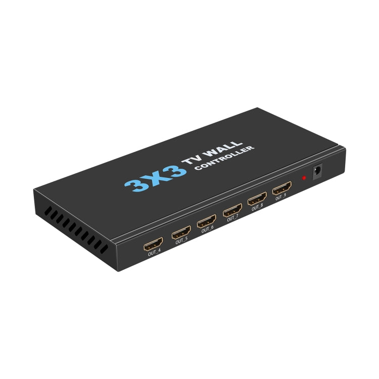 NK-330 3x3 4K 9 Screen HDMI DVI TV Video Wall Controller Splitter Multi Video Screen Processor Splicer, Plug Type:US Plug(Black) - Splitter by PMC Jewellery | Online Shopping South Africa | PMC Jewellery | Buy Now Pay Later Mobicred