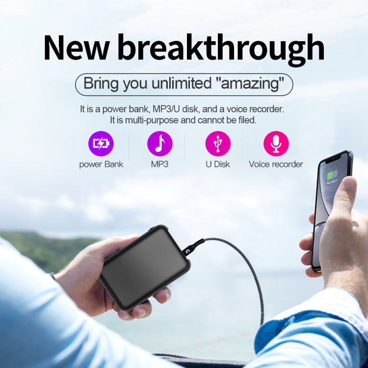 JNN Q75 Magnetic Smart Voice Recorder, Memory:8GB(Black) - free shipping - PMC TechLife - Order now!