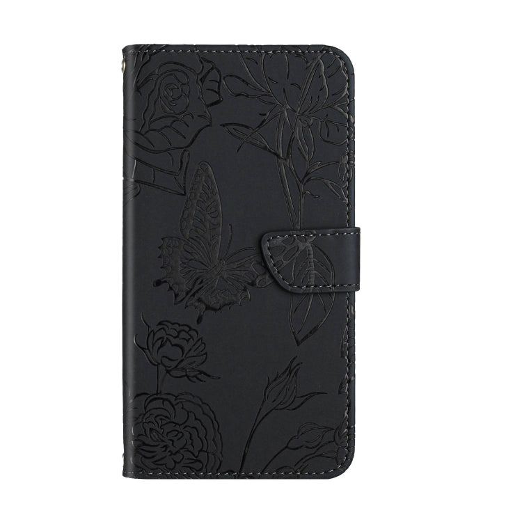 For Google Pixel 9 Skin Feel Butterfly Embossed Flip Leather Phone Case(Black) - Google Cases by PMC Jewellery | Online Shopping South Africa | PMC Jewellery | Buy Now Pay Later Mobicred