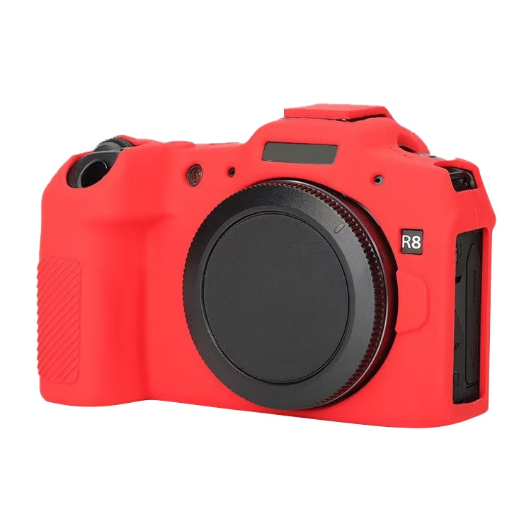 For Canon EOS R8 Soft Silicone Protective Case(Red) - Protective Case by PMC TechLife | Online Shopping South Africa | PMC TechLife | Buy Now Pay Later Mobicred