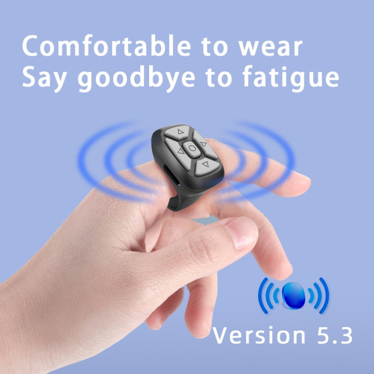 S18 Portable Smart Wireless Bluetooth Ring Remote Control(Black) - Phone Remote Control by PMC TechLife | Online Shopping South Africa | PMC TechLife | Buy Now Pay Later Mobicred