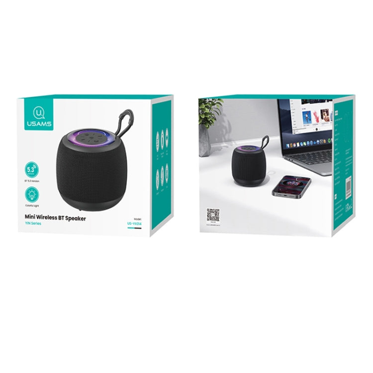 USAMS US-YX014 Yinya Series Mini Wireless Bluetooth Speaker(Black) - free shipping - PMC Jewellery - Order now!