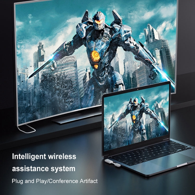 CS7 Wireless HDMI Transmitter Receiver Screen Player Adapter Cable(White) - Wireless Display Dongle by PMC TechLife | Online Shopping South Africa | PMC TechLife | Buy Now Pay Later Mobicred