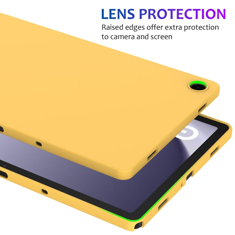 For Samsung Galaxy Tab A9+ Pure Color Liquid Silicone Shockproof Tablet Case(Yellow) - Galaxy Tab A9+ by PMC Jewellery | Online Shopping South Africa | PMC Jewellery | Buy Now Pay Later Mobicred