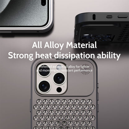 For iPhone 12 Pro Max R-JUST RJ58 Aromatherapy Metal Cooling Phone Case(Grey) - iPhone 12 Pro Max Cases by R-JUST | Online Shopping South Africa | PMC Jewellery