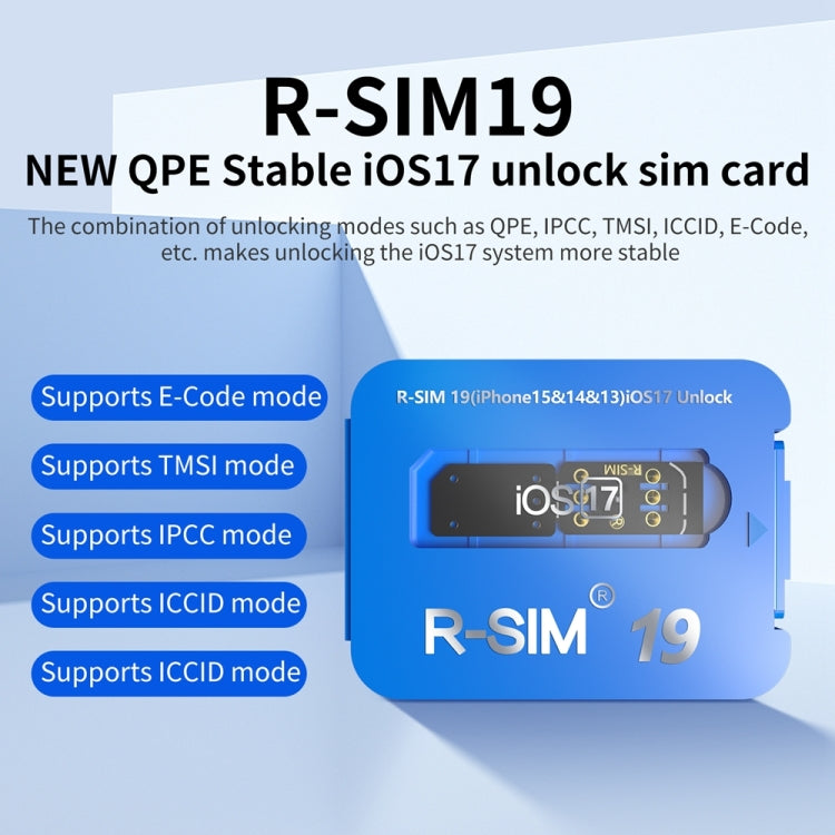 R-SIM 19 Turns Locked Phone Into Unlocked iOS17 System Universal 5G Unlocking Card - Unlock SIM Card by PMC TechLife | Online Shopping South Africa | PMC TechLife | Buy Now Pay Later Mobicred