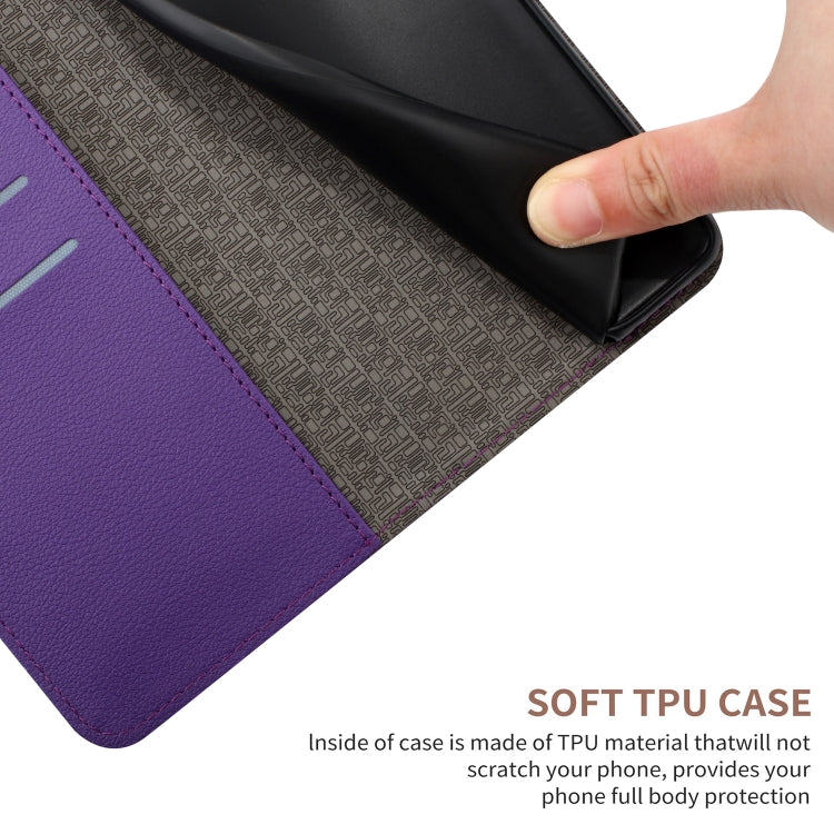 For Honor 200 Lite Rhombic Grid Texture Leather Phone Case(Purple) - Honor Cases by PMC TechLife | Online Shopping South Africa | PMC TechLife | Buy Now Pay Later Mobicred