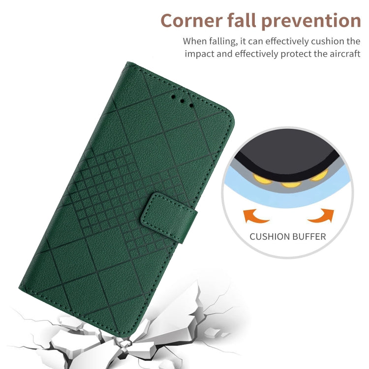 For Google Pixel 9 Pro Rhombic Grid Texture Leather Phone Case(Green) - free shipping - PMC TechLife - Order now!