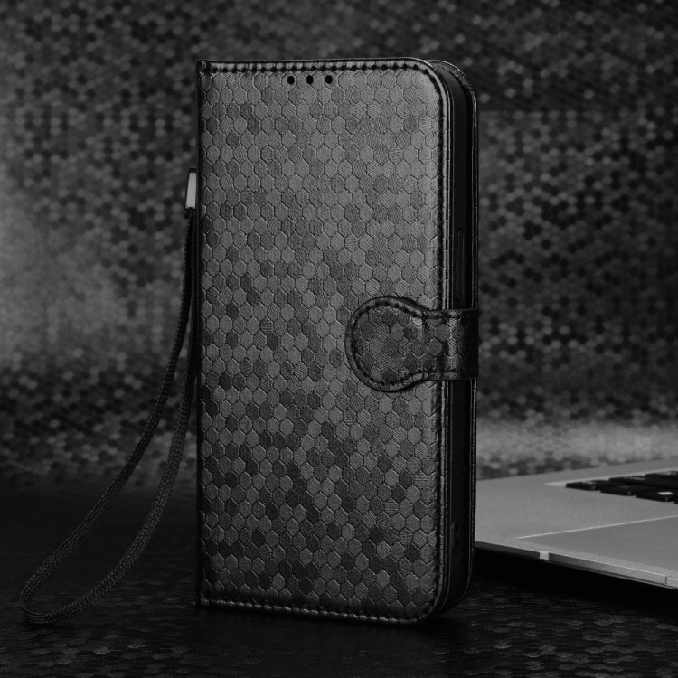 For vivo S18 Pro 5G / V30 Pro 5G Honeycomb Dot Texture Leather Phone Case(Black) - S18 Pro Cases by PMC TechLife | Online Shopping South Africa | PMC TechLife | Buy Now Pay Later Mobicred